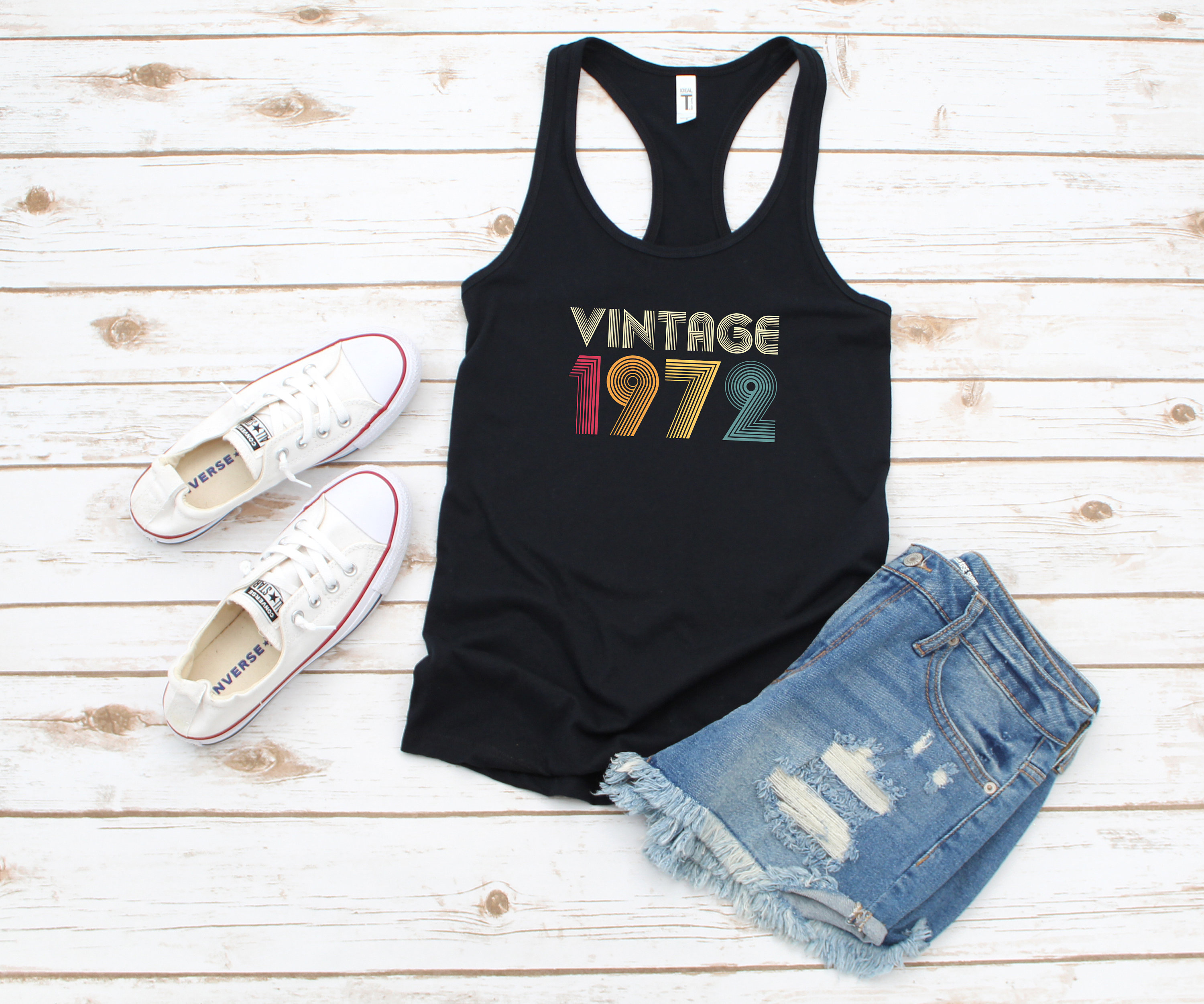 71st Birthday shirt for her him Vintage Born in 1950 Tank Tops for Women men Made in 1950 Tanks 1950 Birthday Gift 71 Year Old Birthday