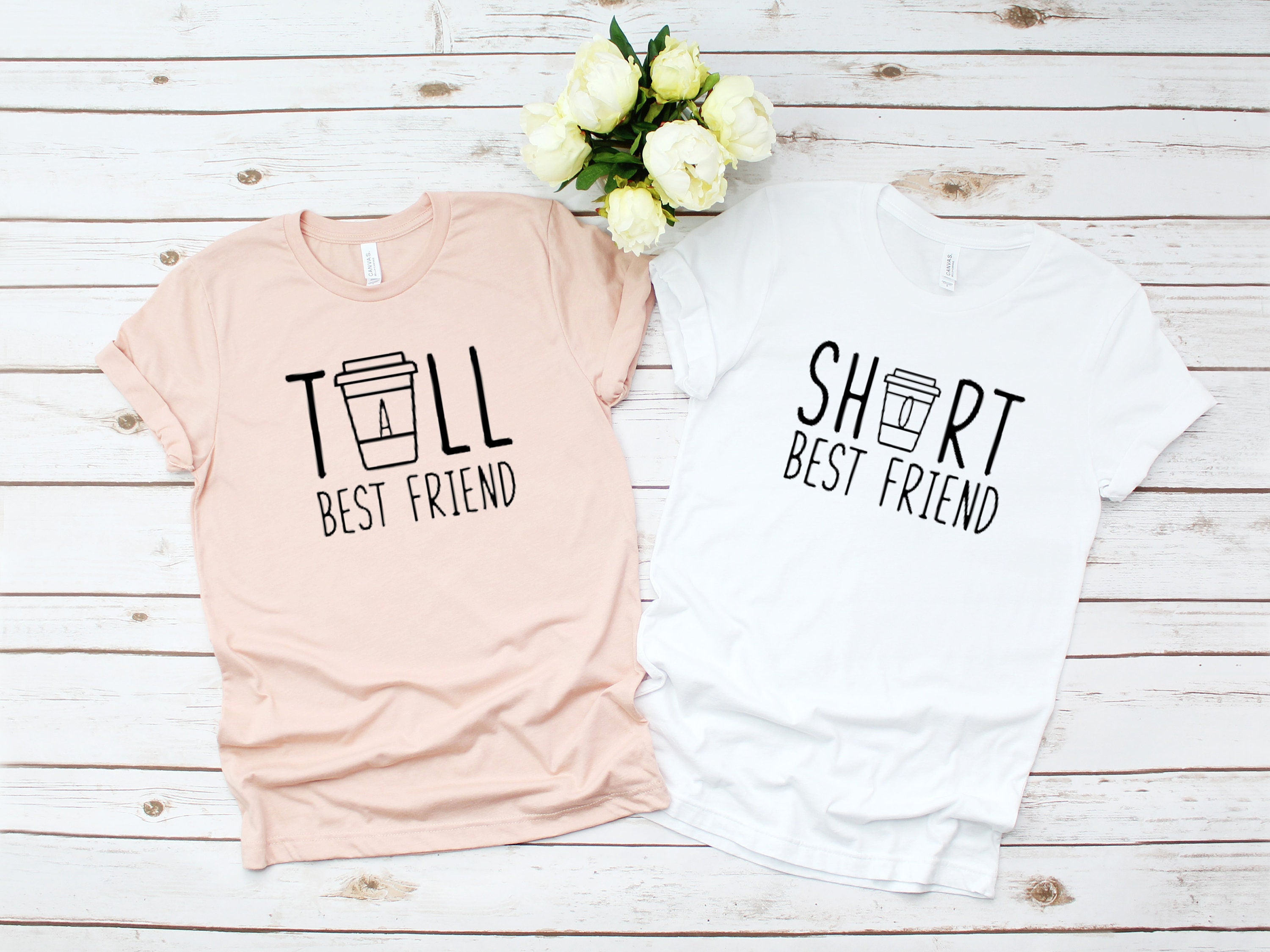 Best Shirts Tall Best Friend Short Best Friend - Etsy