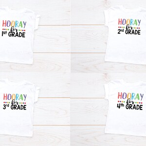Hooray Choose Your Grade Toddler & Youth T-Shirts, Grade School Shirt, Back to School, Picture Day, First Day of School, Back to School,