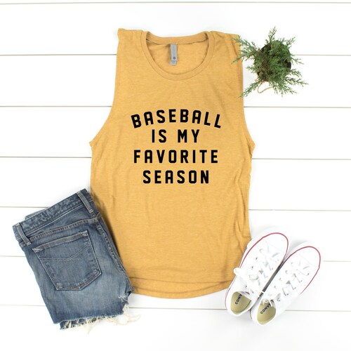 Baseball All Day Women's Festival Muscle Tank Top Shirt Etsy