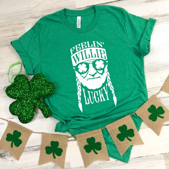 Feelin' Willie Lucky St Patrick's Day T-shirt Funny - Etsy Feelin' Willie Lucky St Patrick's Day T-shirt Funny - Etsy