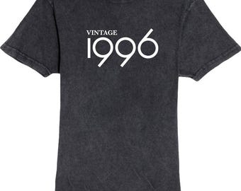 Vintage 1996 Retro Vintage Wash Unisex T-Shirt, 30th Birthday Shirt, 30th B-Day Tee, Thirty AF, 30th Birthday, Funny Birthday Shirt, 30th