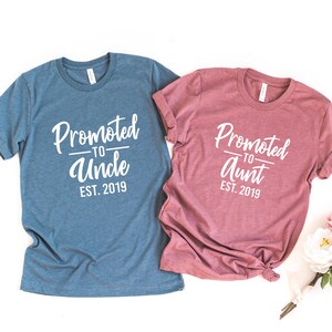 Pregnancy Announcement Uncle & Aunt Shirt, Pregnancy Announcement Shirts, baby announcement shirts, Aunt Uncle shirts, new Uncle New Aunt