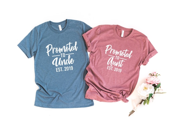 Promoted To Aunt Est 2019 Baby Announcement Shirt Promoted To Aunt Est 2019 Baby Announcement Shirt