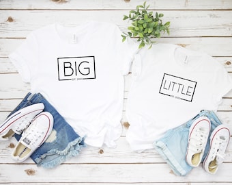 YOUTH shirts, Big Little Est. 2025 SQUARE Youth Unisex Shirts, Greek shirt, Little sister, Big Sister, Big Little shirt, GBig GGBig