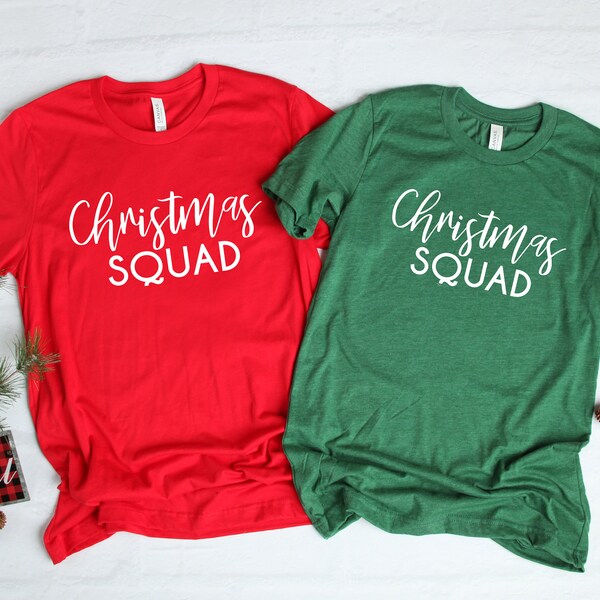 Christmas Squad Christmas Tee Shirt, Funny Christmas Shirt, Christmas Day Shirt, Holiday Shirt, Funny Shirt, Group Christmas Shirts