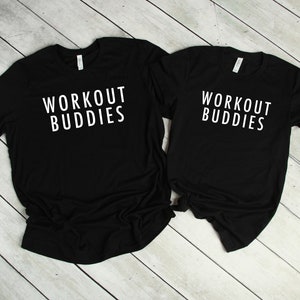 Best friend shirts, Workout buddies, couples shirts, Gym Tshirt, gift for best friend, Workout tshirt, group matching shirts