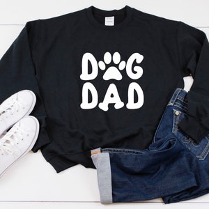 Dog Dad Paw Heavy Blend Crewneck Sweatshirt, Dog Sweater, Dog Dad Sweatshirt, Dog Dad Crew Sweater, Dog Dad, Fathers Day Sweater