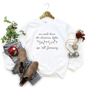 Christmas, Christmas Lights Blend Crewneck Sweatshirt, Christmas Sweater, Cute Christmas Sweater, Christmas Lights Sweater, Christmas Gift