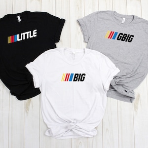 Big Little College Sorority shirts, Racing Stripes Sorority reveal shirts, Greek shirt, Little sister, Big Sister, Big Little shirt, GBig,
