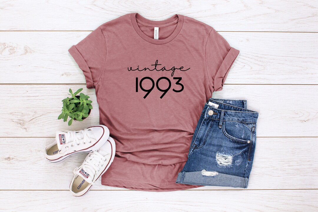 Vintage 1993 SCRIPT T-shirt, 30th Birthday Shirt, 30th B-day Tee