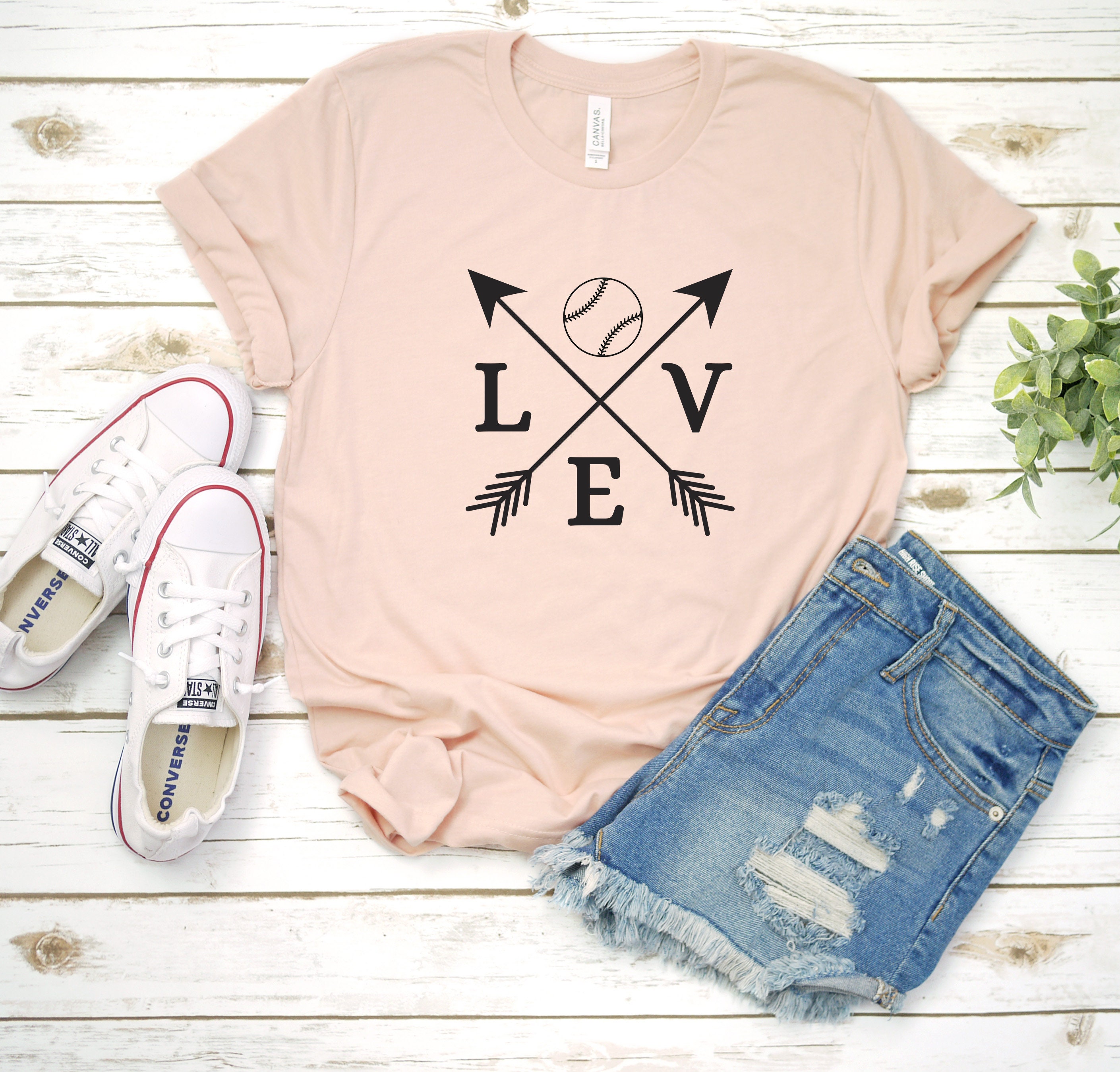 Baseball Love Shirt Women's - Etsy