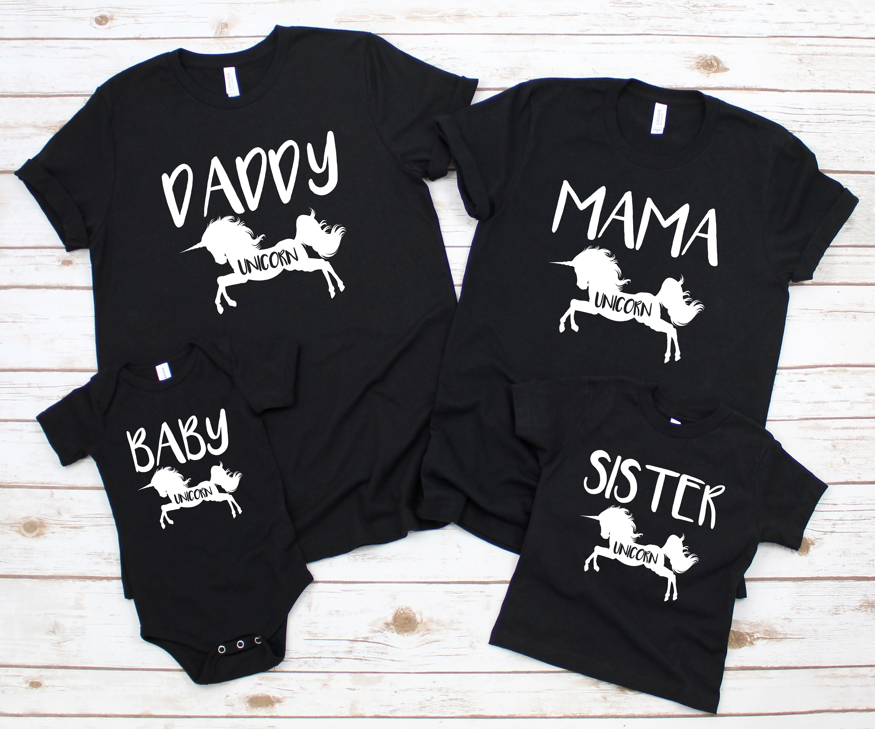 Family Matching Unicorn Shirts Mommy 