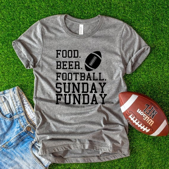 Food Beer Football Shirt Football Shirts Favorite Football - Etsy UK