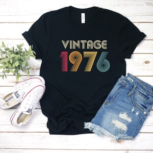 50th Birthday Gift Vintage 1976 Retro Colors Shirt, 50th B-Day Tee, Funny 50th Birthday, Funny 50th Birthday Shirt, Gift For 50th, 50th bday
