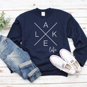 Lake Life Heavy Blend Crewneck Sweatshirt, Lake Sweater, Lake Life Sweatshirt, Lake Sweater, Unisex Sweater, Lake Nights, Lake Sweater