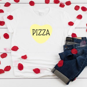 Pizza Candy Heart Valentine T-Shirt, Valentines Day Shirt, Heart Shirt, V Day Shirt,  Funny Shirt, Heart Candy, Sweet Hearts, Pizza Shirt