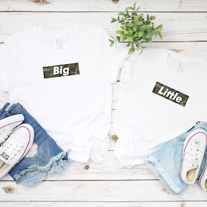 Big Little College Sorority shirts, CAMO sister sorority reveal shirts, Greek shirt, Little sister, Big Sister, Big Little shirt, GBig GGBig