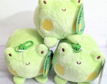 Henry de zoete kikker - sleutelhanger pluche - schattige Gay Frog Plushie - Kawaii cadeau