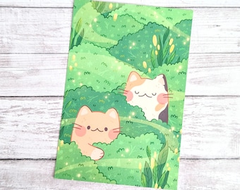 Hideaway Cats Postcard