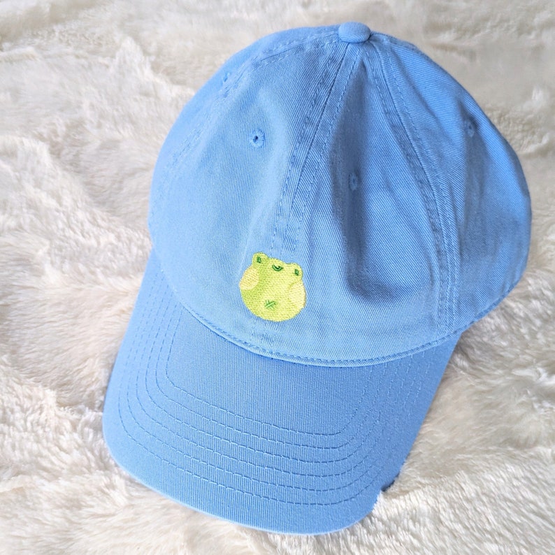 Henry the Frog Dad Hat Cute Frog Baseball Cap image 1