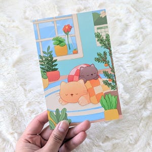 Cozy Cats - Cute Cats Snuggling Under Blankets Postcard