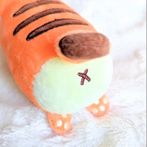 Tora the Angy Tiger Boi Keychain Plush Cute Year of the Tiger Plushie Kawaii Gift image 4