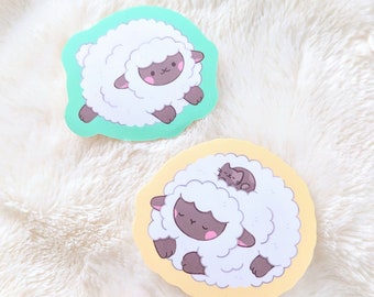 Sweet Sheep - Adorable Chonky Sheep - Waterproof Vinyl Stickers