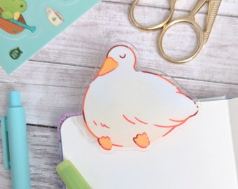 Good Goots Acrylic Clip - Cute Chonky Goose Stationery Clip