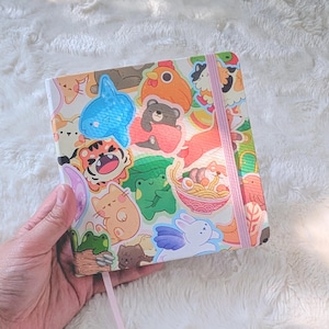 Character Collage - Square Journal/Sketchbook with Blank Pages