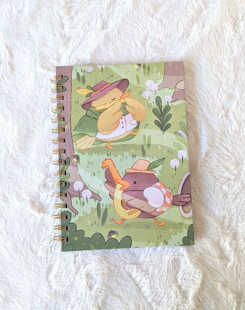 Bard Birds Sticker Book Hardcover DnD Adventurers Sticker Album Reusable Sticker Collecting Book with Peel Back Pages image 1