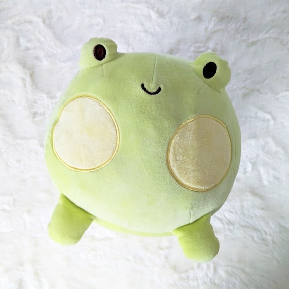 Henry the Sweet Frog Large Mochi Plush Cute and Squishy Green Frog Plushie  Kawaii Gift 