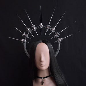 Halo Crown "Allure of the Night" Vampire Queen, Fairy Witch Cosplay Headpiece