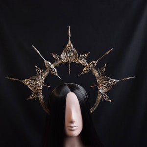 Angel Halo Crown, Gothic Headpiece, Goth Crown Cosplay