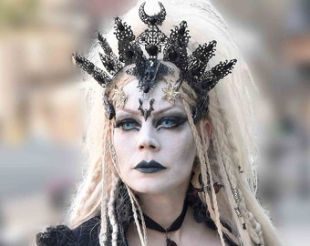 witch headdress etsy