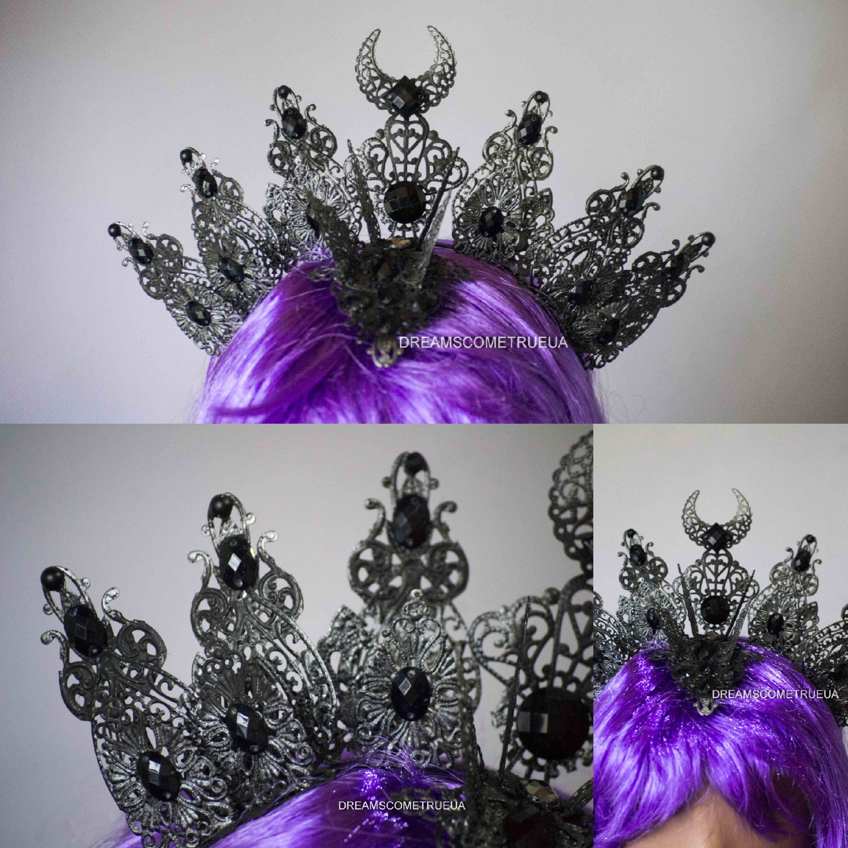 Ready to Ship Gothic Headpiece Metal Crown Halo Goddes  display picture 1