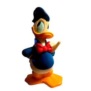 Vintage 1970s Donald Duck Coin Bank – Illco Toys – 11.5” Tall w/ Stopper