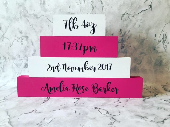 personalised stacking blocks