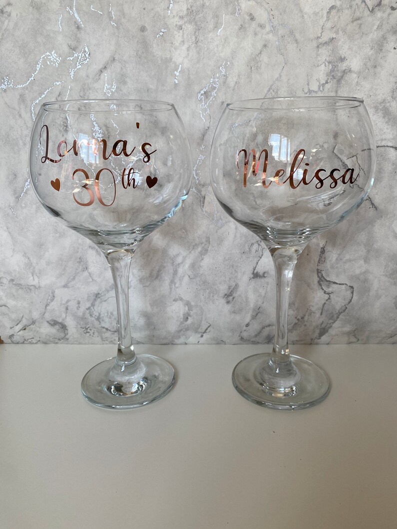 Personalised Gin Glass Gifts for Her Christmas Gift Etsy UK