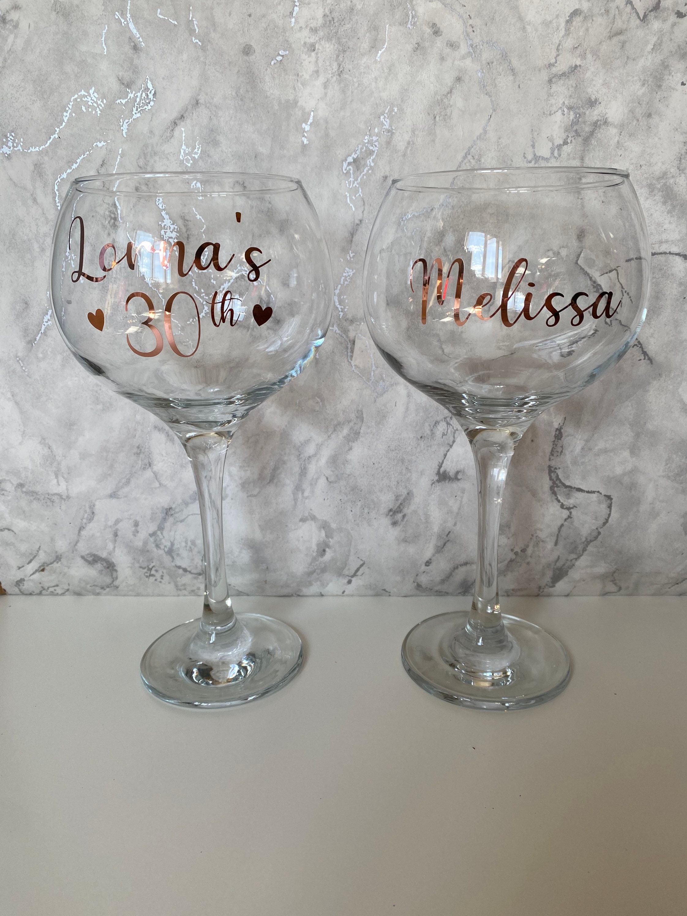 Personalised Gin Glass Gifts for Her Christmas Gift - Etsy UK