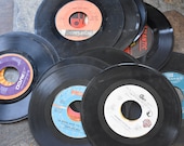 Random Lot Of 7 quot Vintage Vinyl Records For Craft No sleeves (lot of 50)
