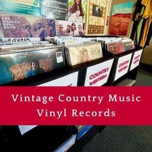 Vintage Country Music Vinyl Records: Country Rock, Western, Country Pop, Americana, Outlaw, Bluegrass and more | Mystery lot