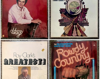 Vintage Country Music Vinyl Records: Country Rock, Western