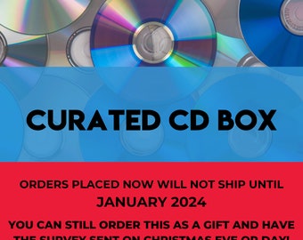 Curated CD Box | Handpicked Custom Mystery Selection | Ideal for Collectors & Music Enthusiasts