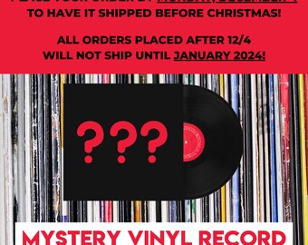 Mystery vinyl record | Perfect for collectors & music lovers