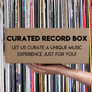 Curated vinyl record box: your personalized music experience | Perfect gift for Novice and Experienced Collectors