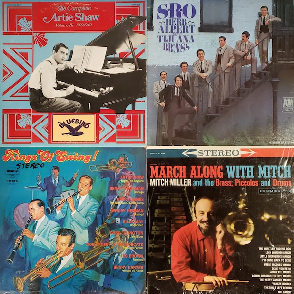 Vintage Vinyl Jazz Records With Sleeves (Random lots)