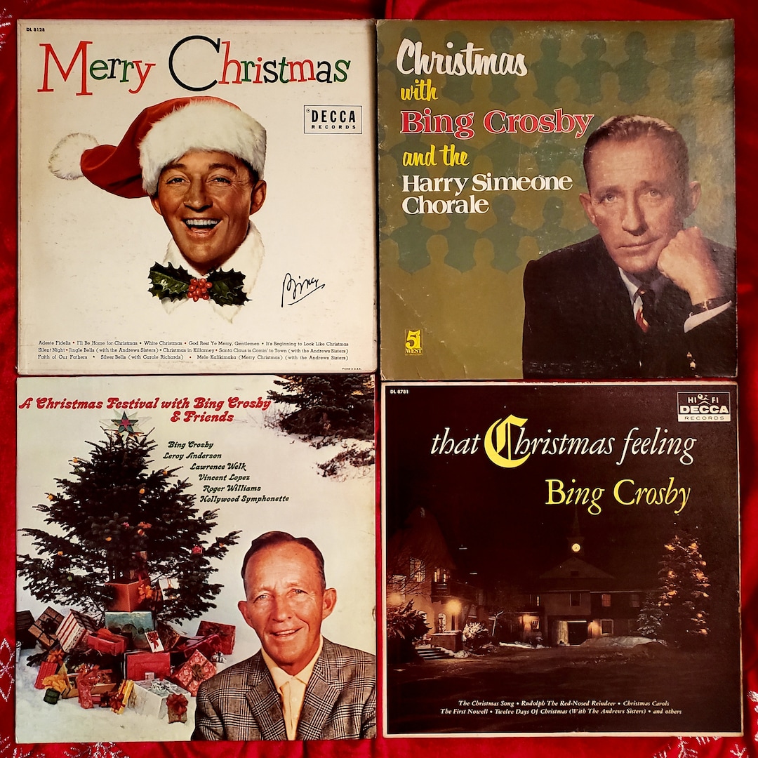 Vintage 12" Christmas Vinyl Records With Sleeves - Random Selection - Etsy