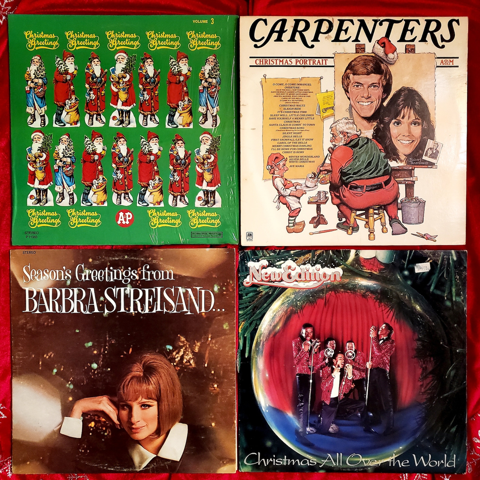 Vintage Christmas Records 