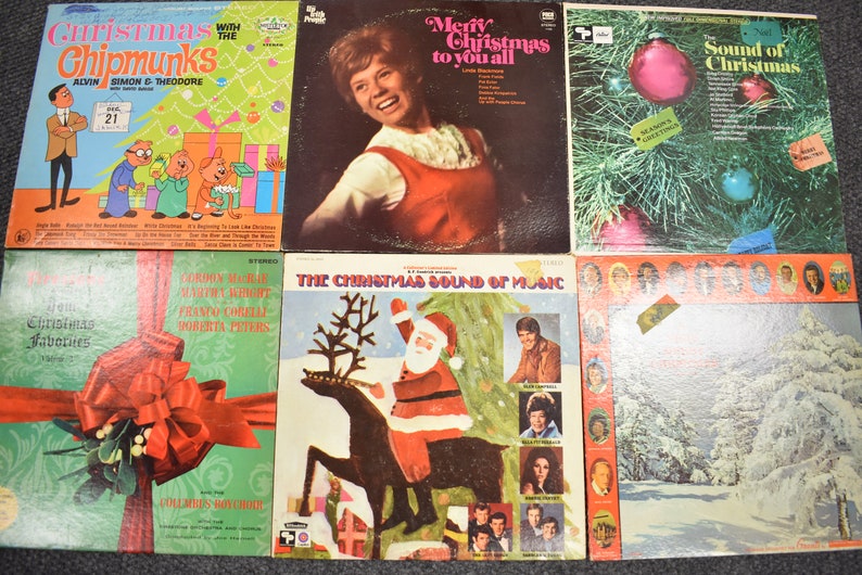 Vintage Christmas Records 